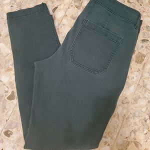 Old Navy Pixie Green Skinny Jeans Size 4 Inseam 25.5" Flat Front Low Rise
